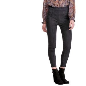 We the Free | Free People | Feel Alright black pull on skinny jeans